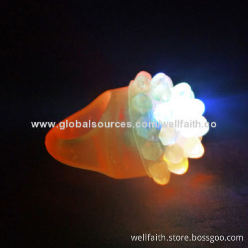 China Manufacture New Product Finger Ring Flashing LED Light for Promotional, CE, RoHS Marks